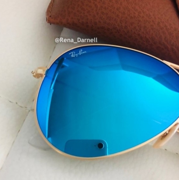 Ray-Ban Aviator RB3025 Blue Mirror New - Picture 4 of 14